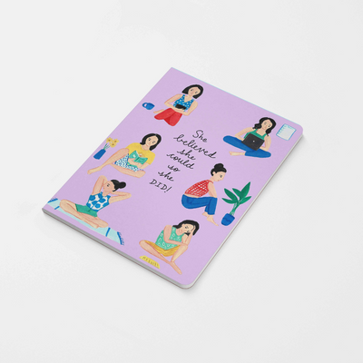She believed she could so she did classic notebook
