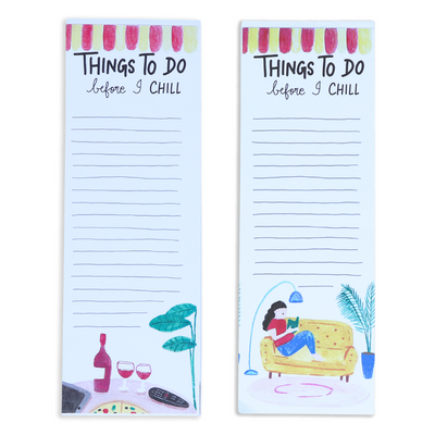 2 things to do before I chill notepads