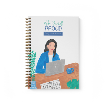 Make yourself proud daily work planner