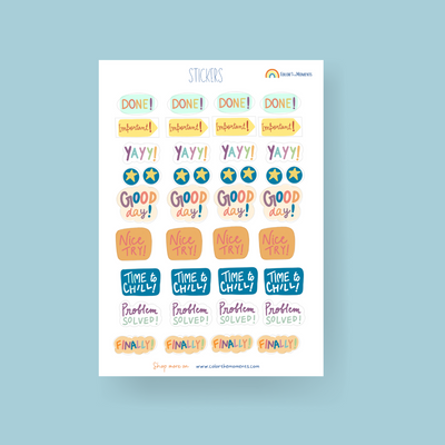  Productivity Stickers that are a perfect addition to your planners or laptops. A5 Size and Laser cut