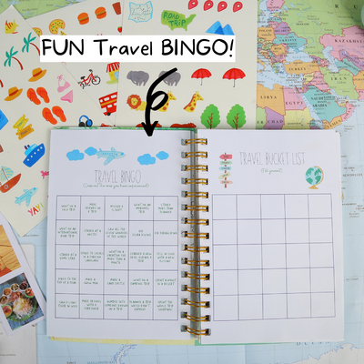 Inside the travel planner: Travel Bingo and travel bucket lists section