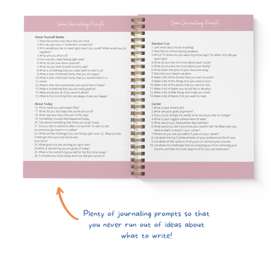 Inside the cozy up journal: Journaling prompts