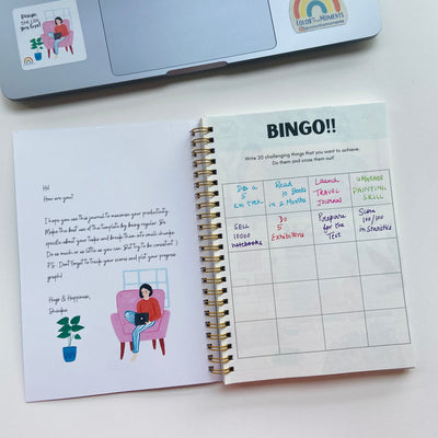 Daily planner section: Bingo